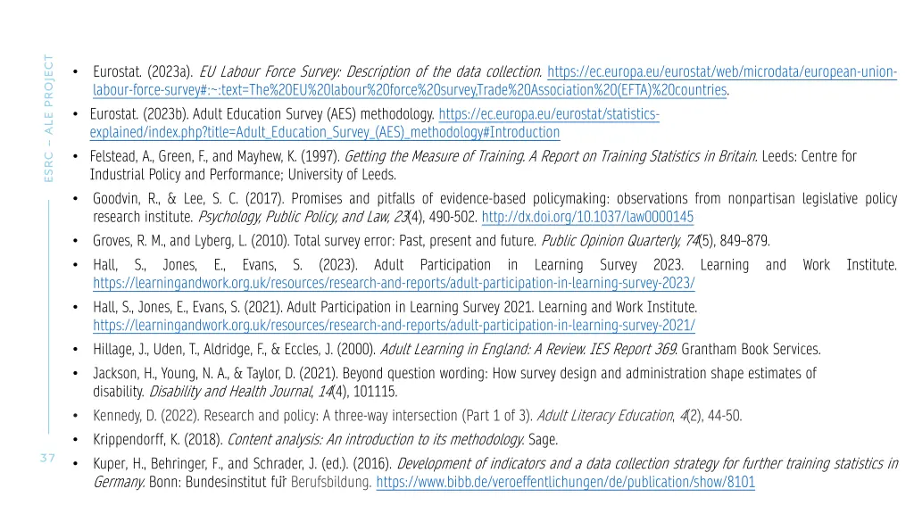 esrc ale project 3