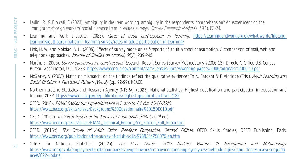 esrc ale project 4