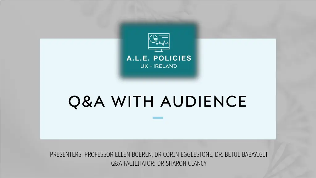 q a with audience