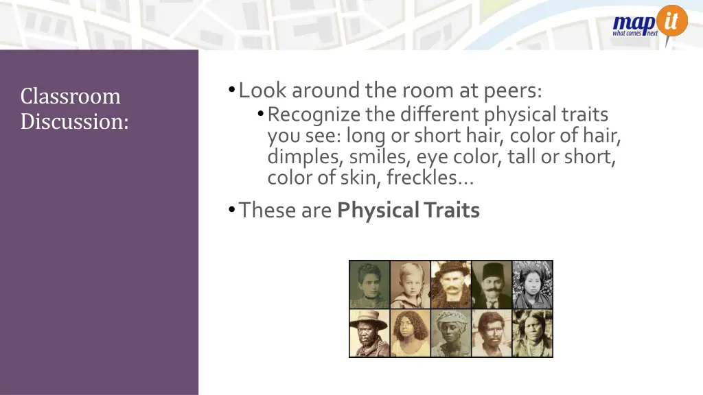 look around the room at peers recognize