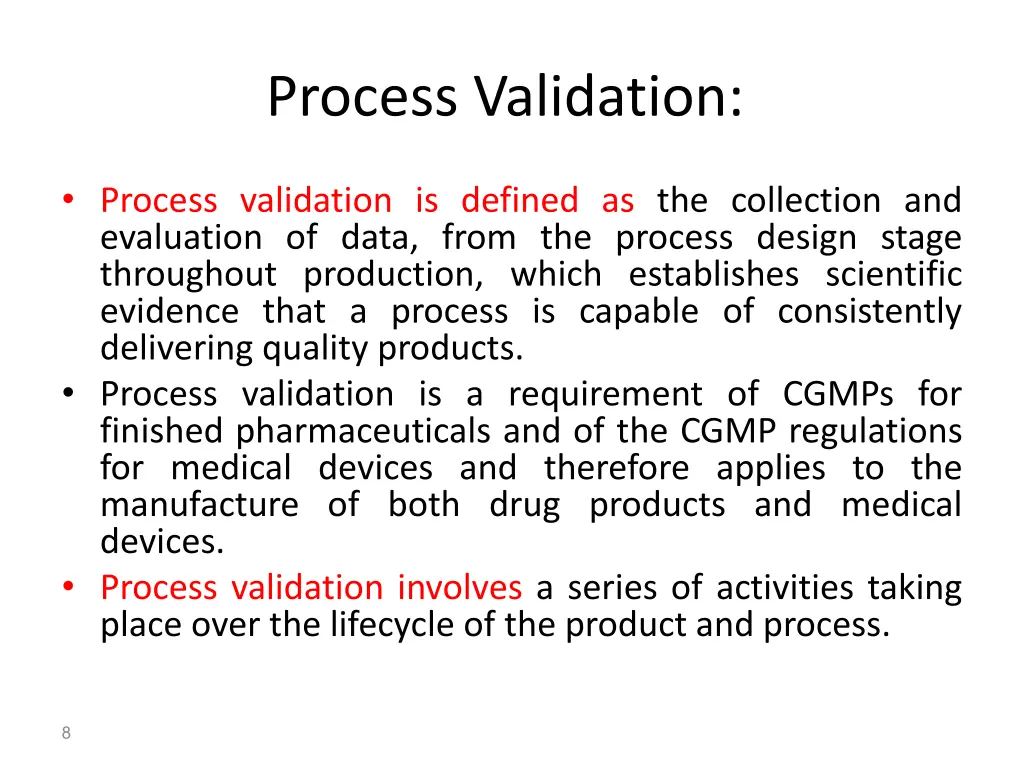 process validation