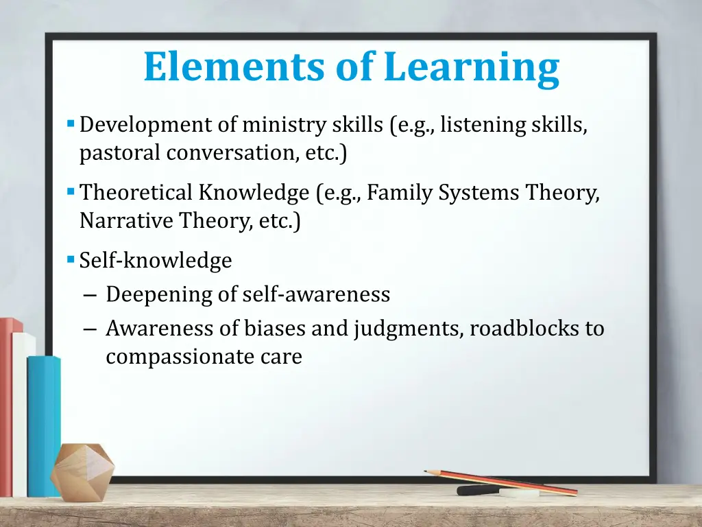 elements of learning