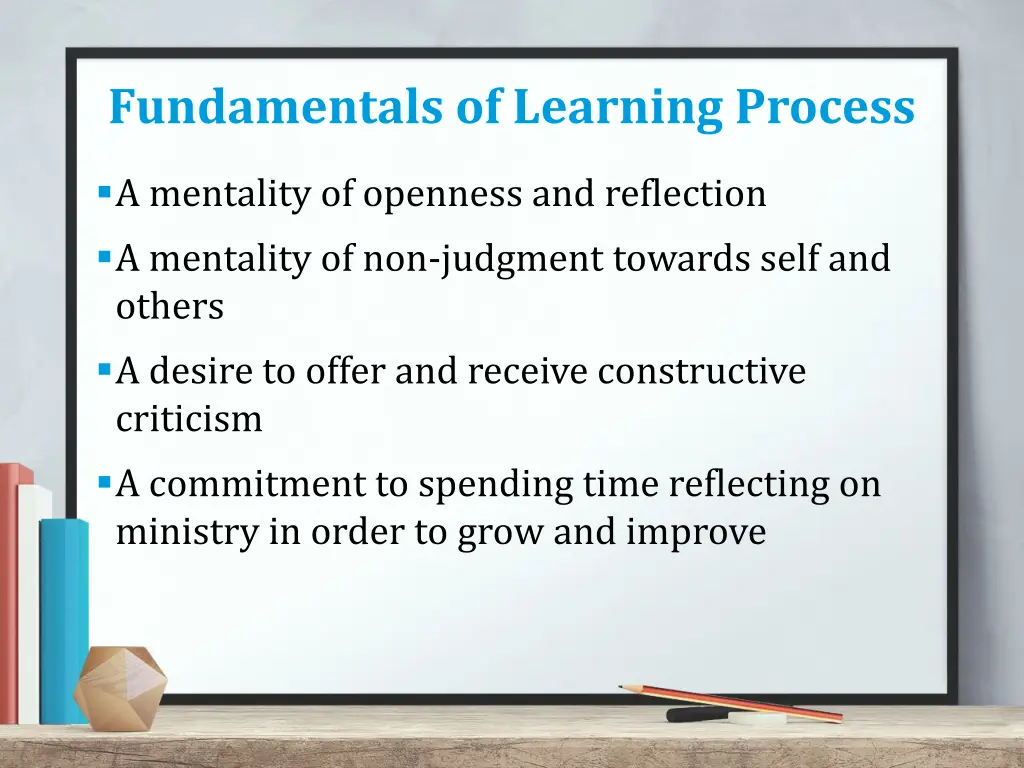 fundamentals of learning process