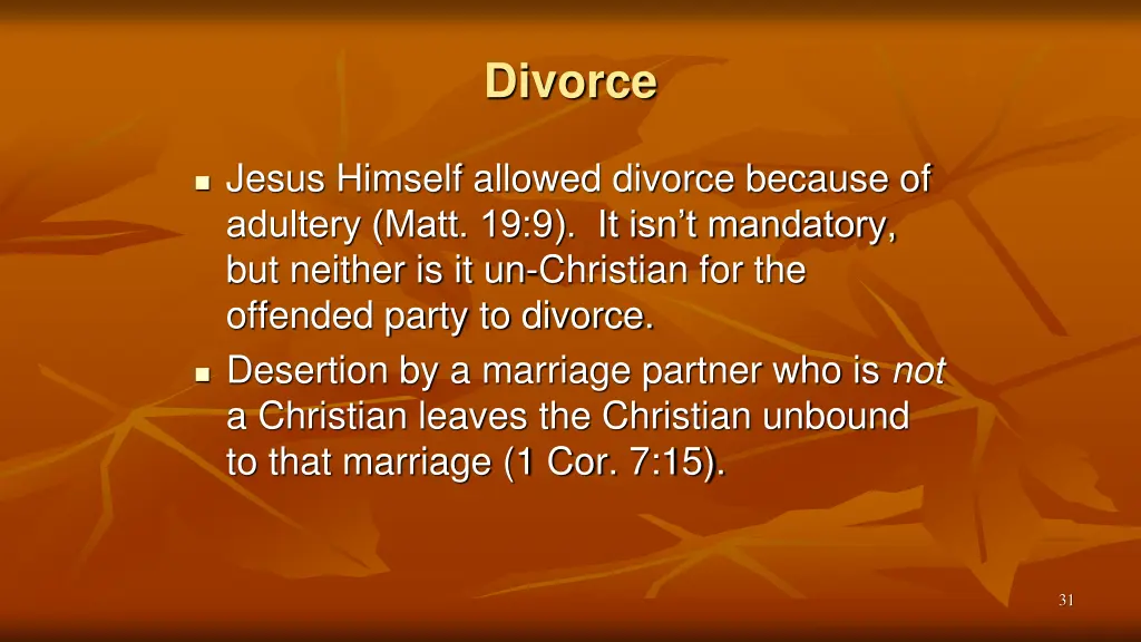 divorce