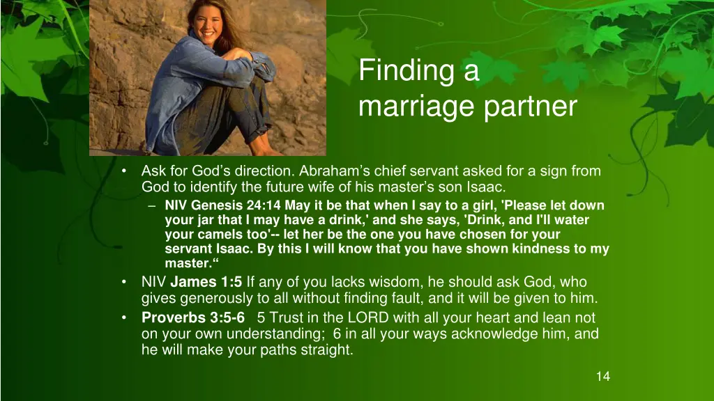 finding a marriage partner