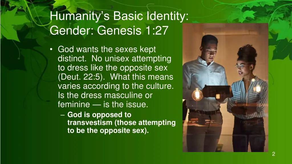 humanity s basic identity gender genesis 1 27