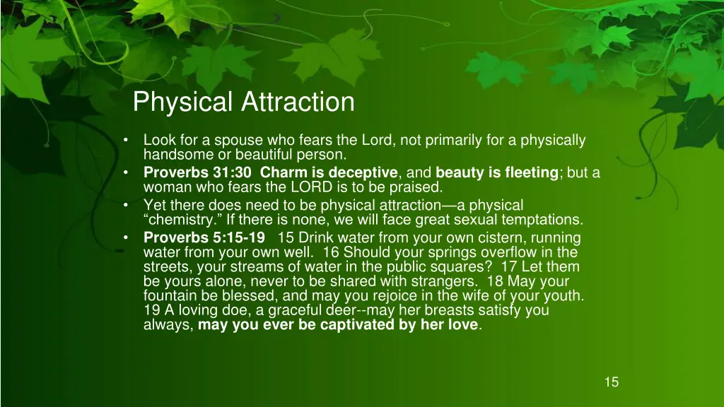 physical attraction