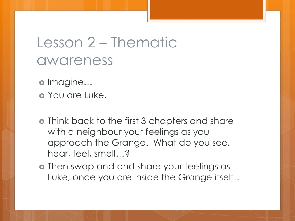 lesson 2 thematic awareness
