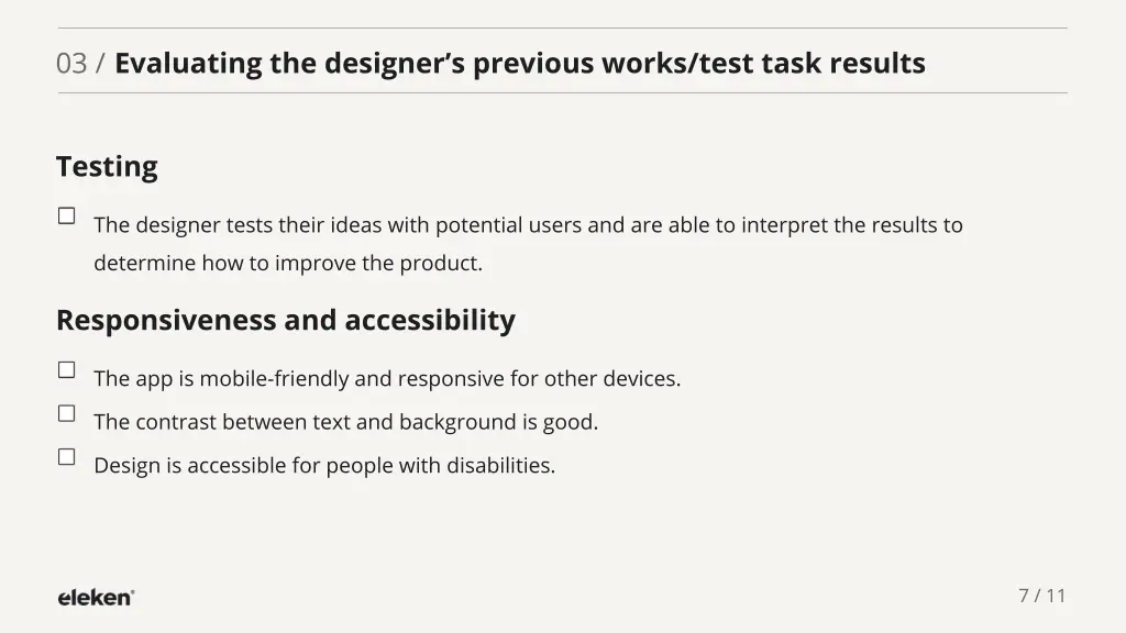03 evaluating the designer s previous works test 3