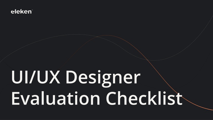 ui ux designer evaluation checklist