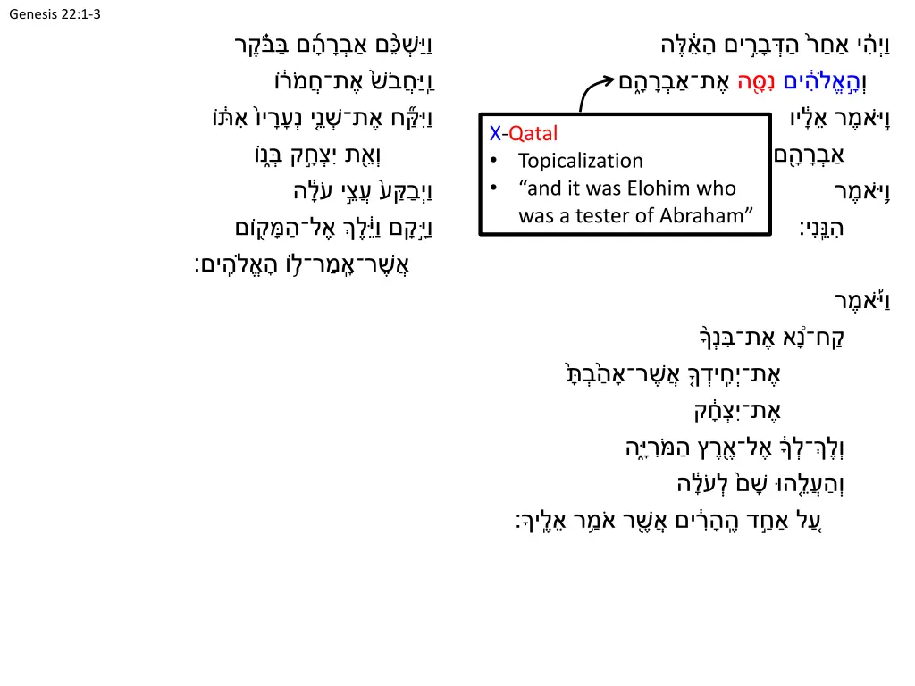 genesis 22 1 3 3