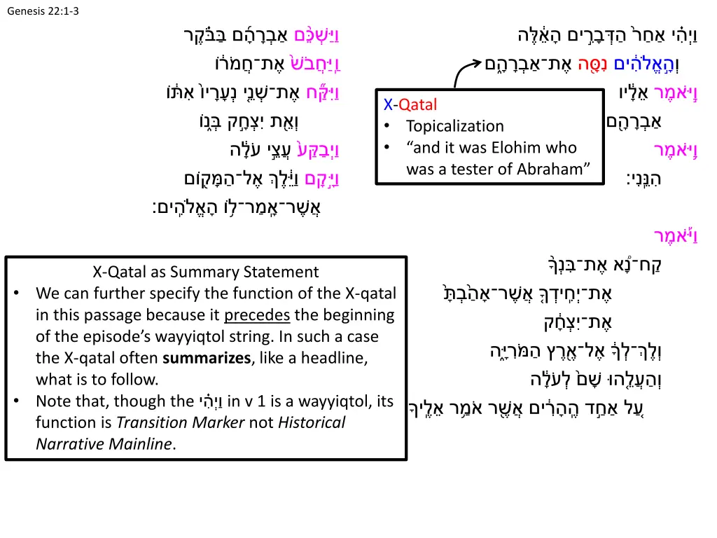 genesis 22 1 3 4