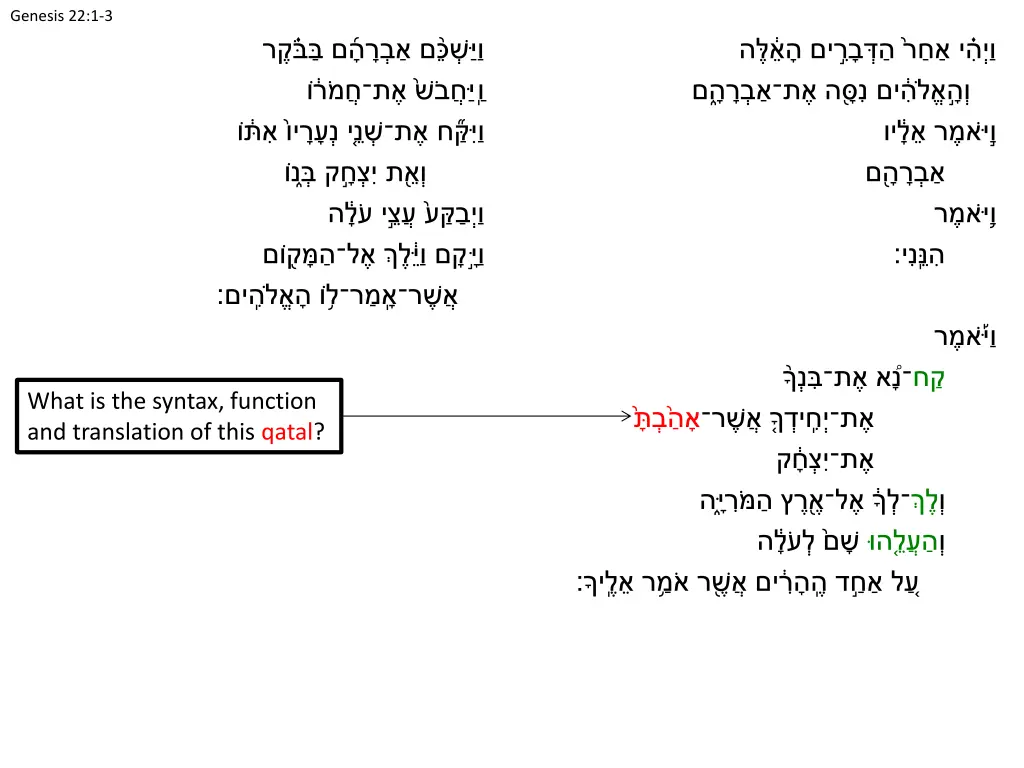 genesis 22 1 3 7