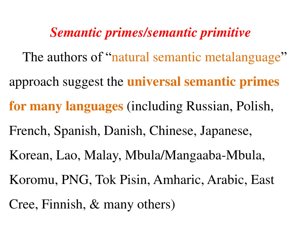 semantic primes semantic primitive