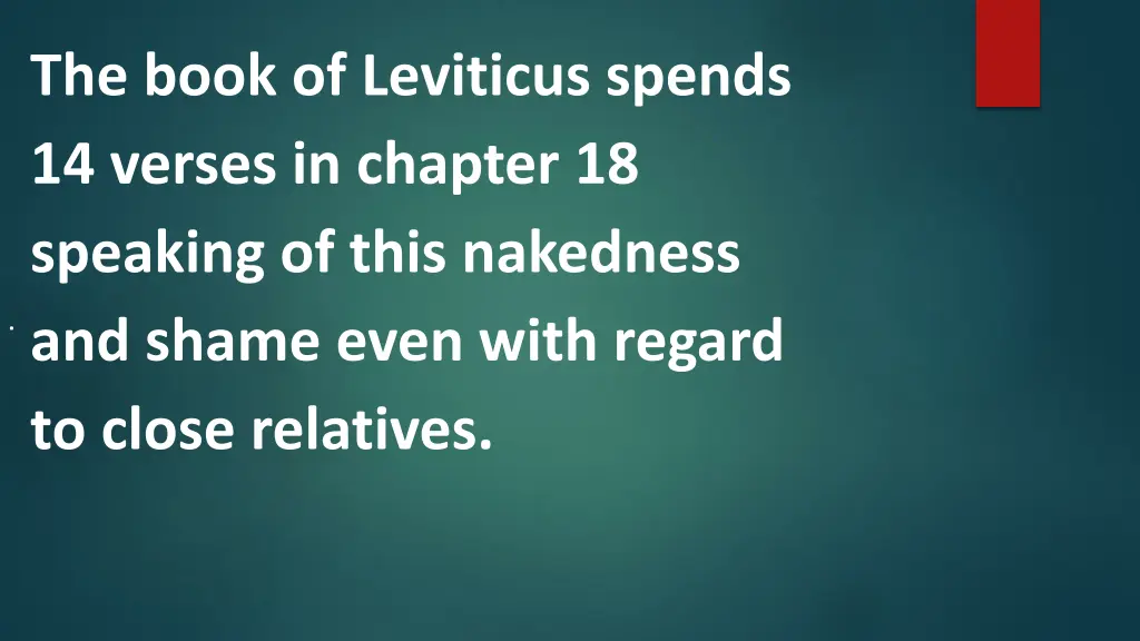 the book of leviticus spends 14 verses in chapter