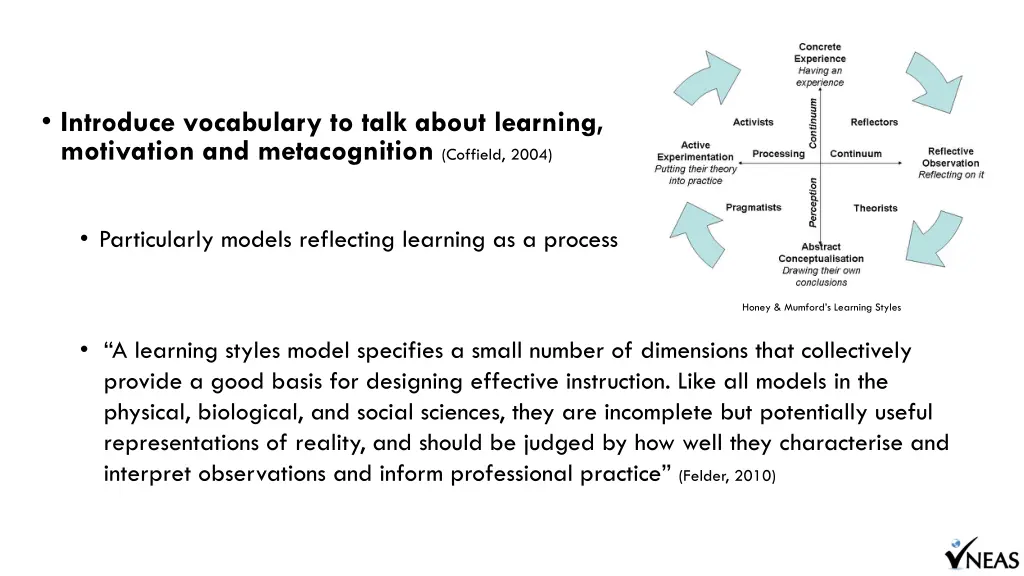 introduce vocabulary to talk about learning