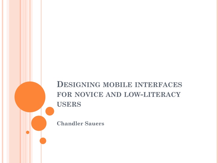 d esigning mobile interfaces for novice
