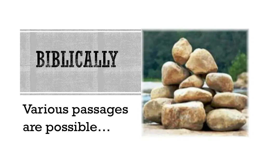 biblically