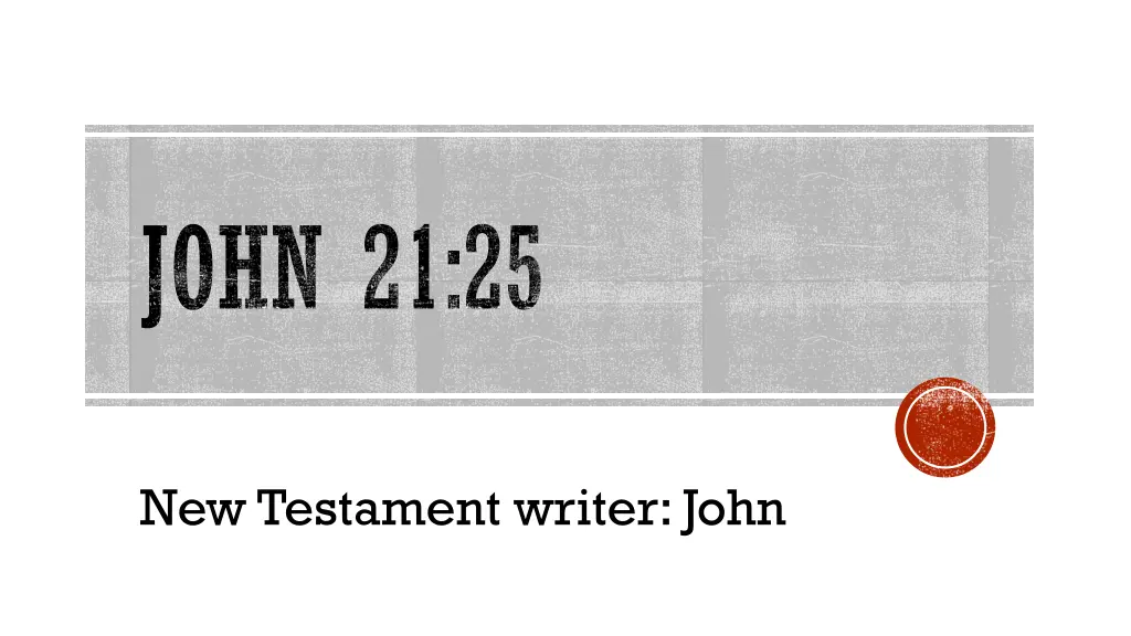 john 21 25