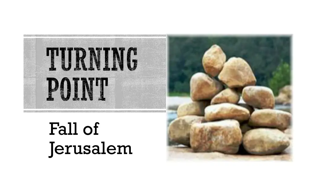 turning point