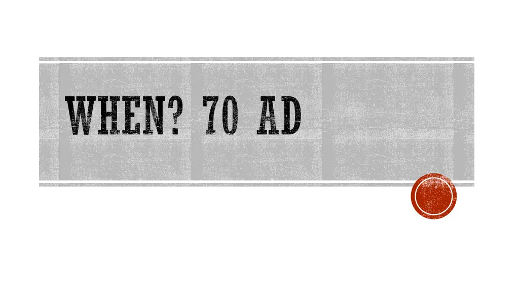 when 70 ad