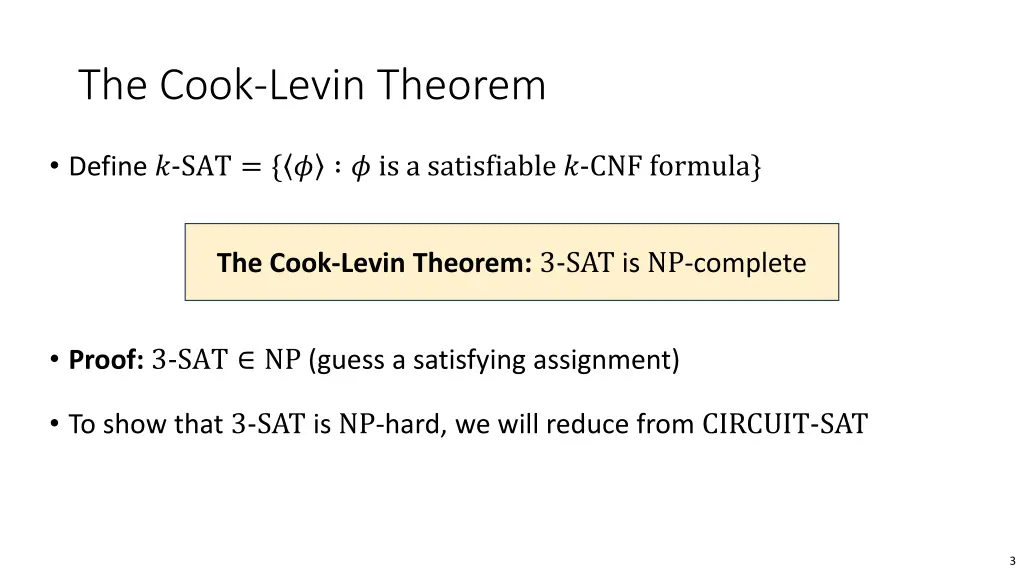 the cook levin theorem