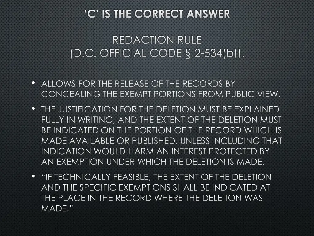 c is the correct answer