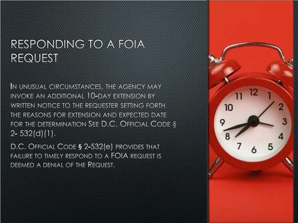 responding to a foia request 1