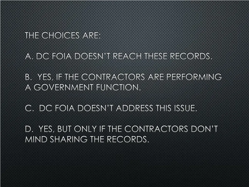 the choices are 1