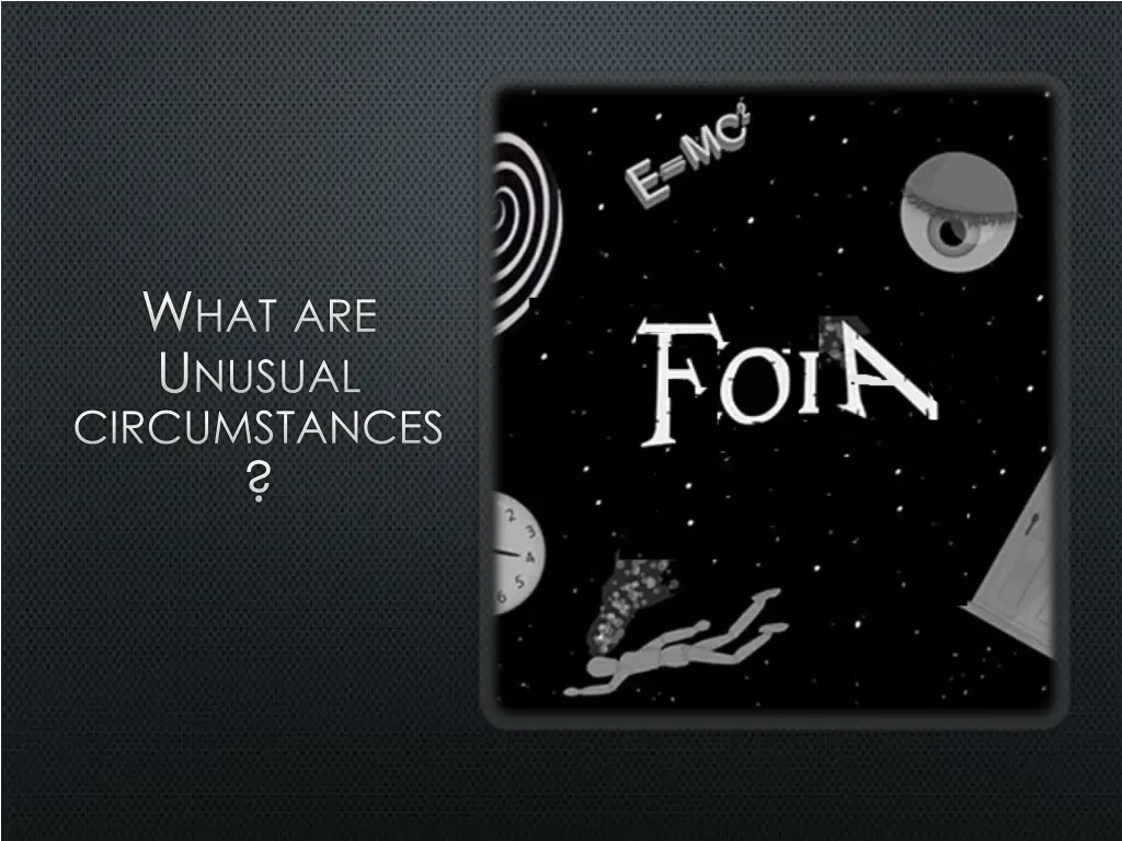 w hat are u nusual circumstances