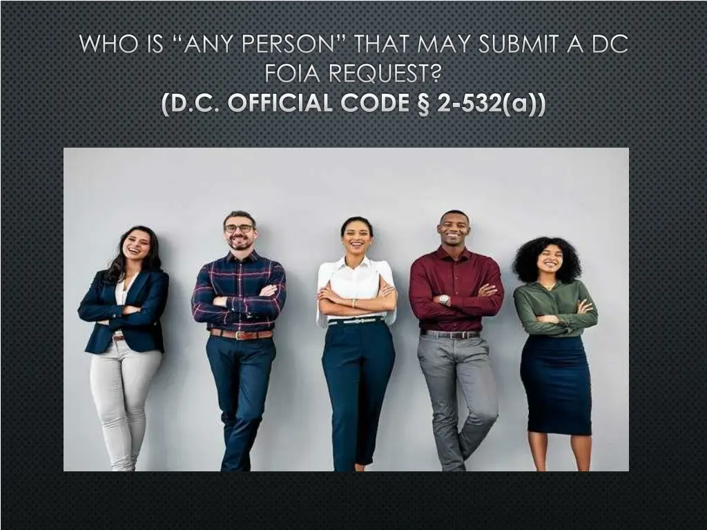 who is any person that may submit a dc foia