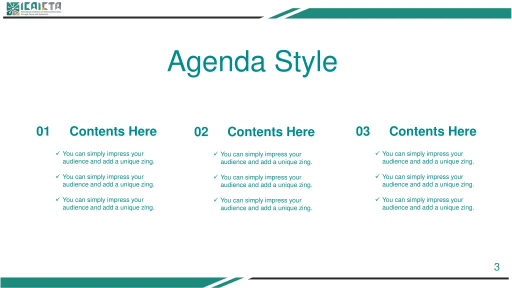agenda style