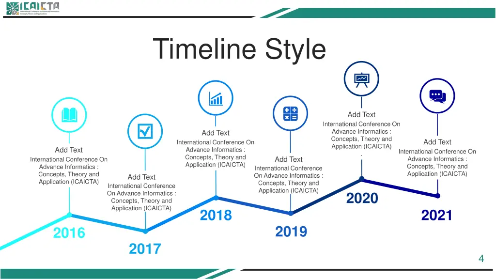 timeline style