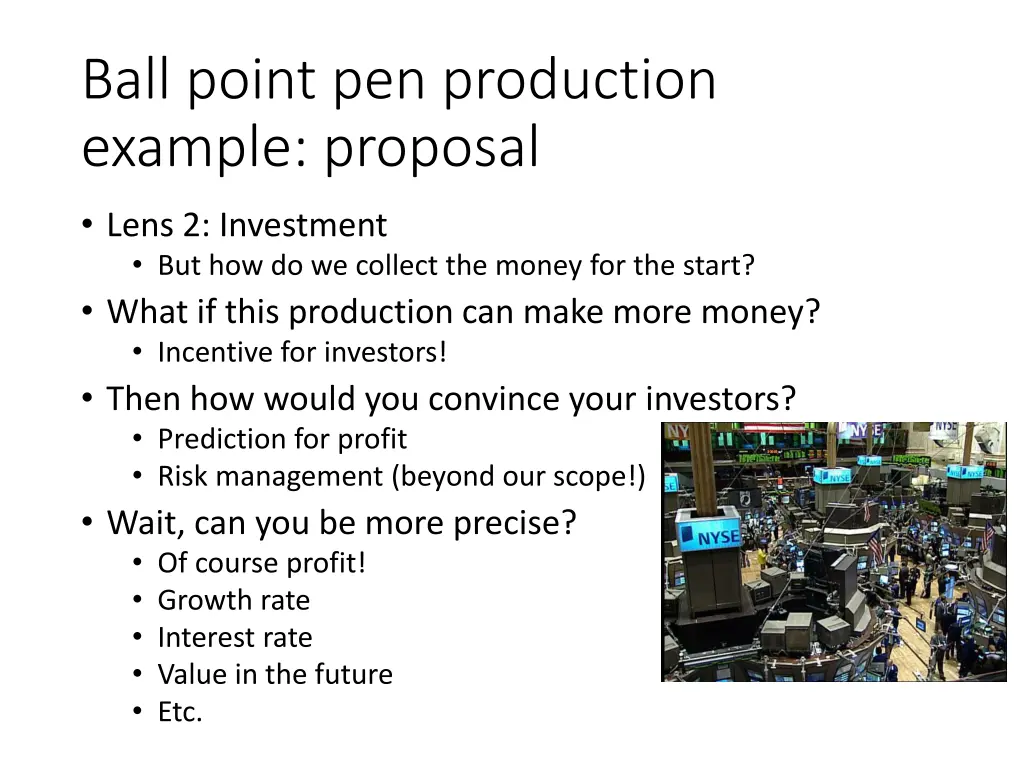 ball point pen production example proposal 2