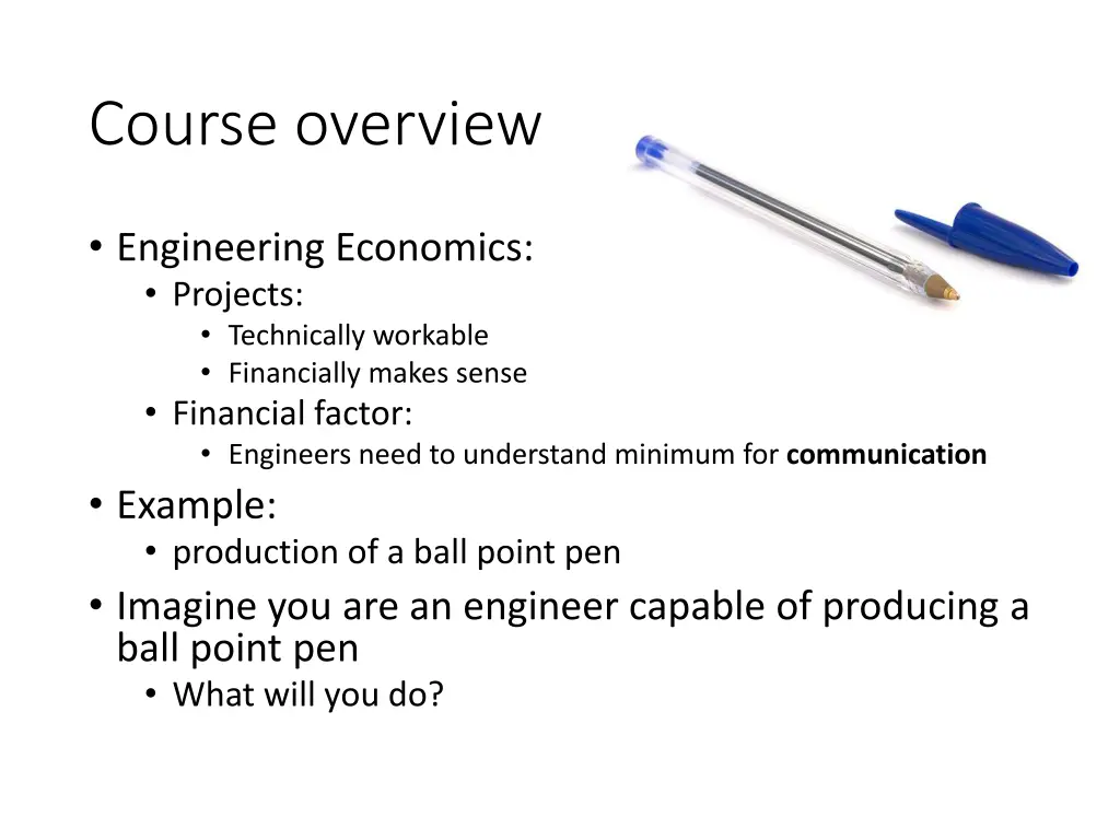 course overview