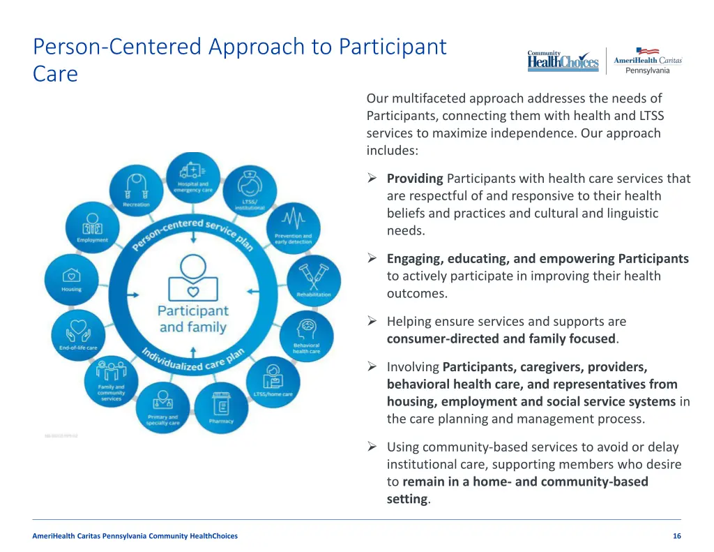 person centered approach to participant care