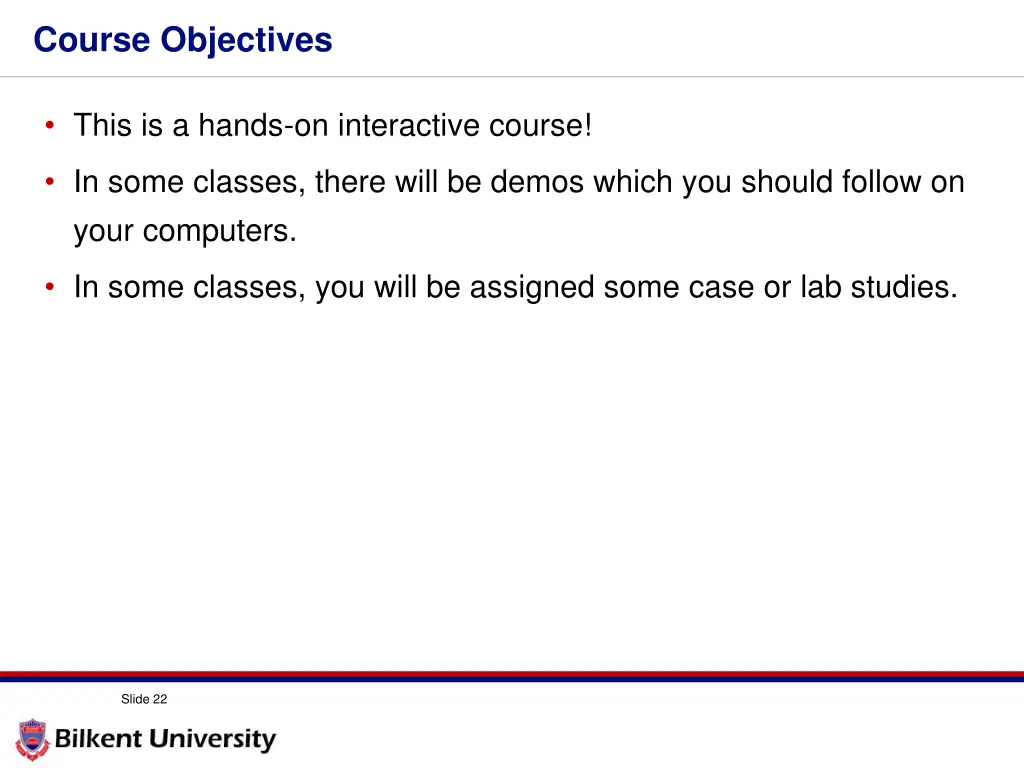 course objectives 1