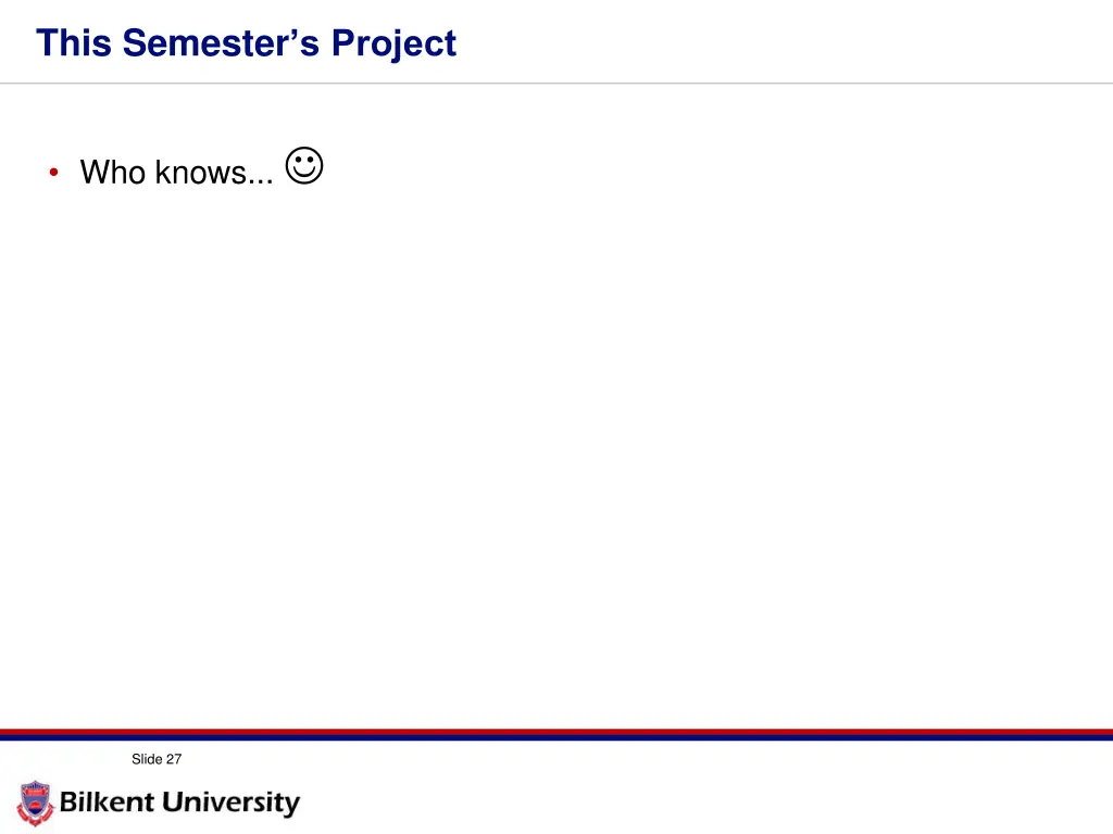 this semester s project