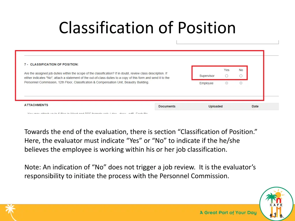 classification of position