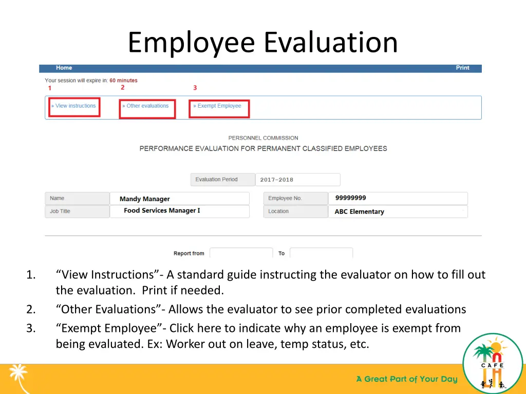 employee evaluation