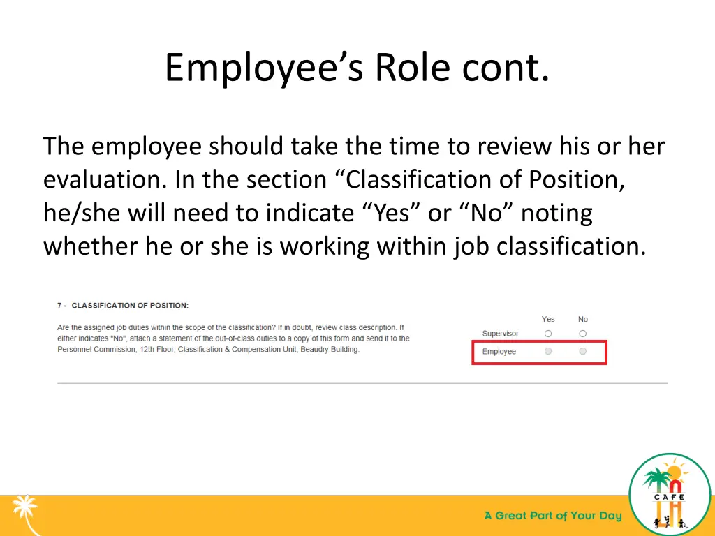 employee s role cont 1