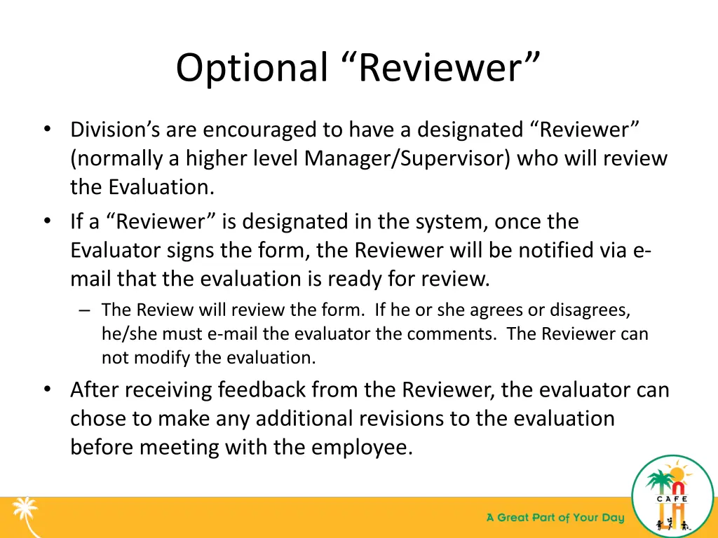 optional reviewer