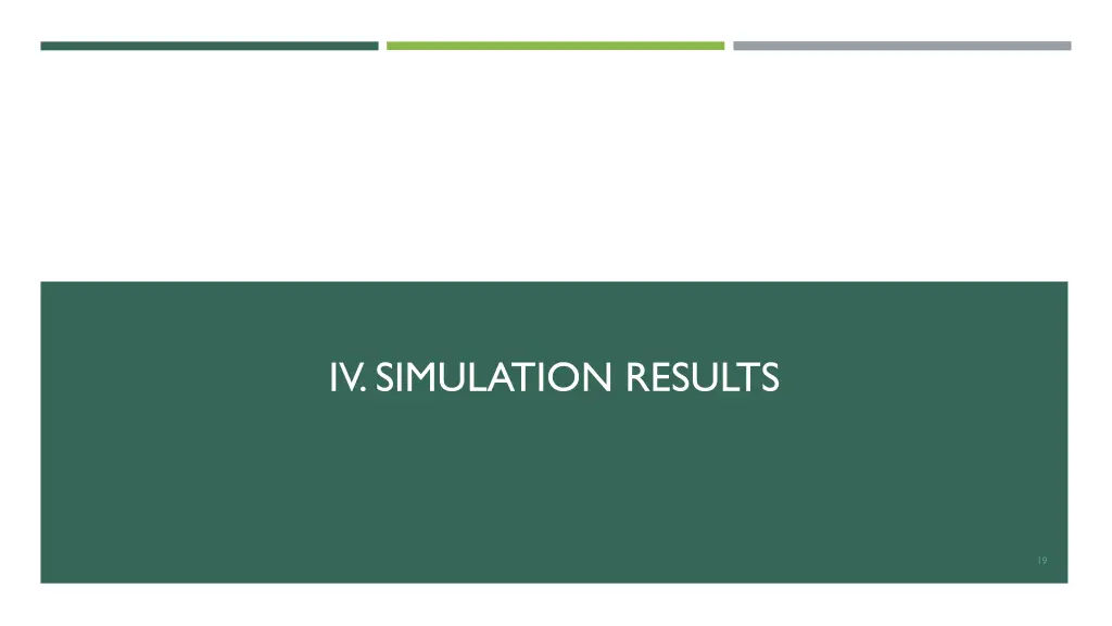 iv simulation results