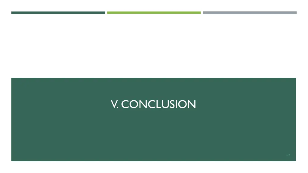 v conclusion