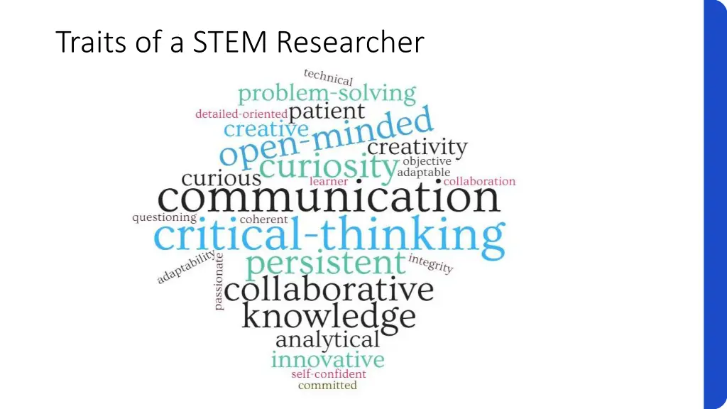 traits of a stem researcher