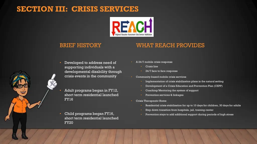 section iii crisis services