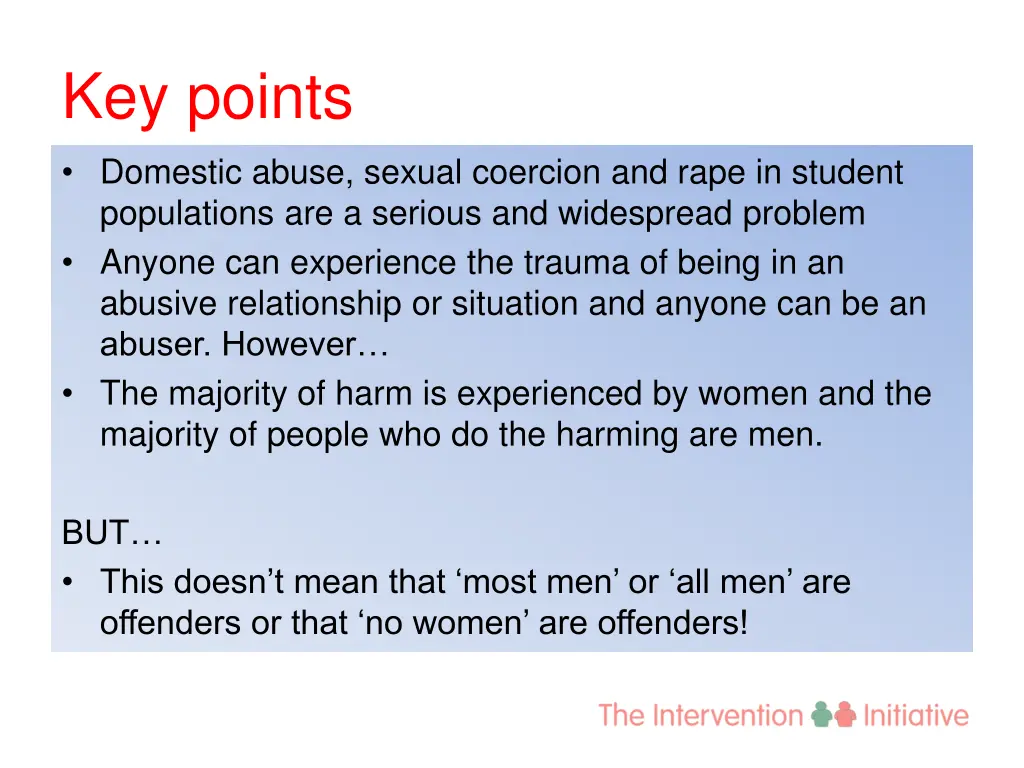 key points