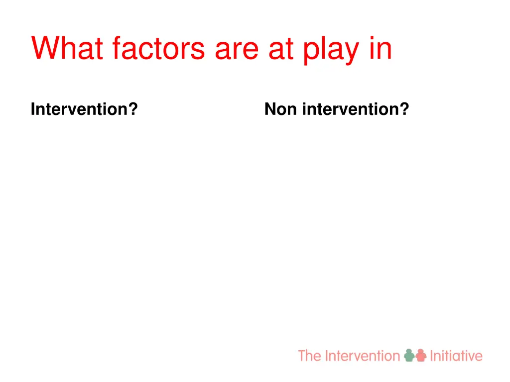 what factors are at play in