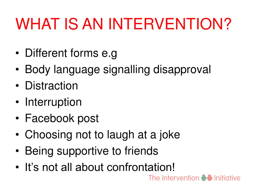 what is an intervention