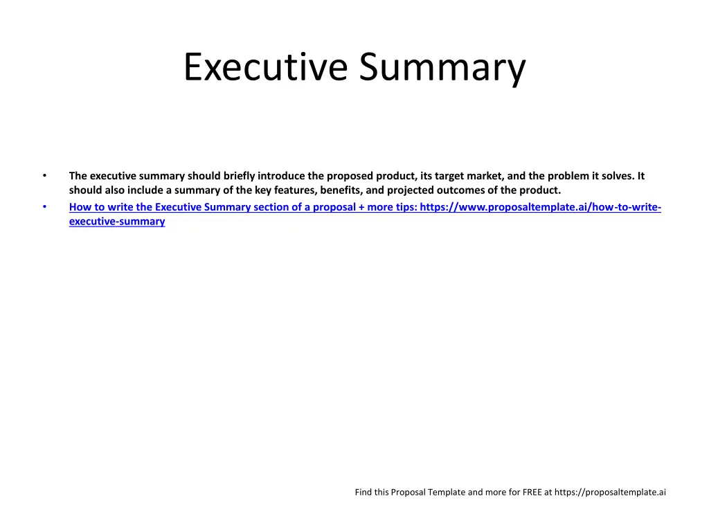 executive summary